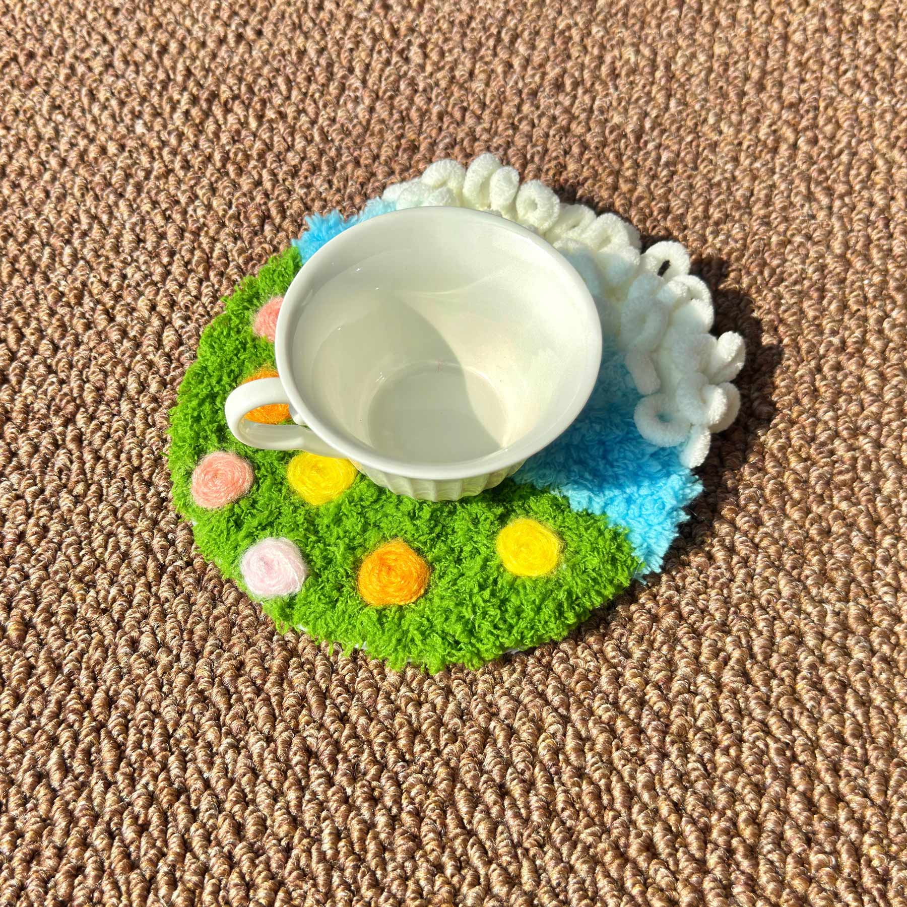 Floral Breeze Coaster - Moss Coaster Set