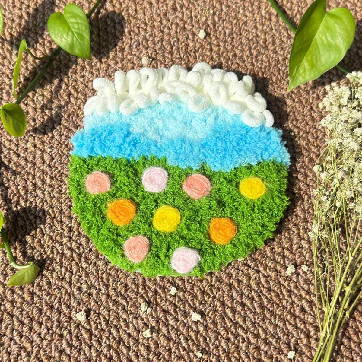 Floral Breeze Coaster - Moss Coaster Set - Joyscraft