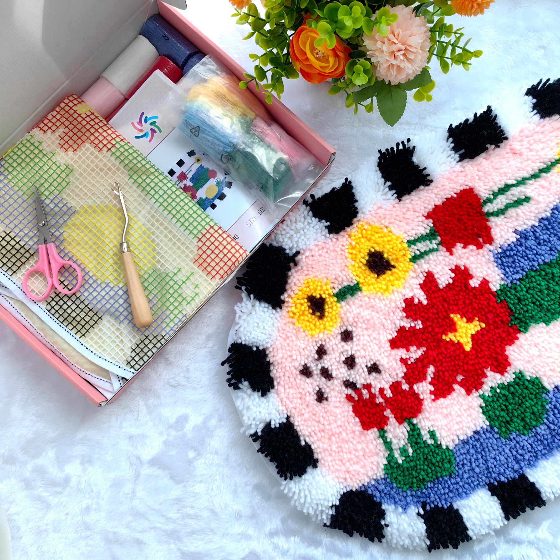 Blossom Check - RUG MAKING KIT